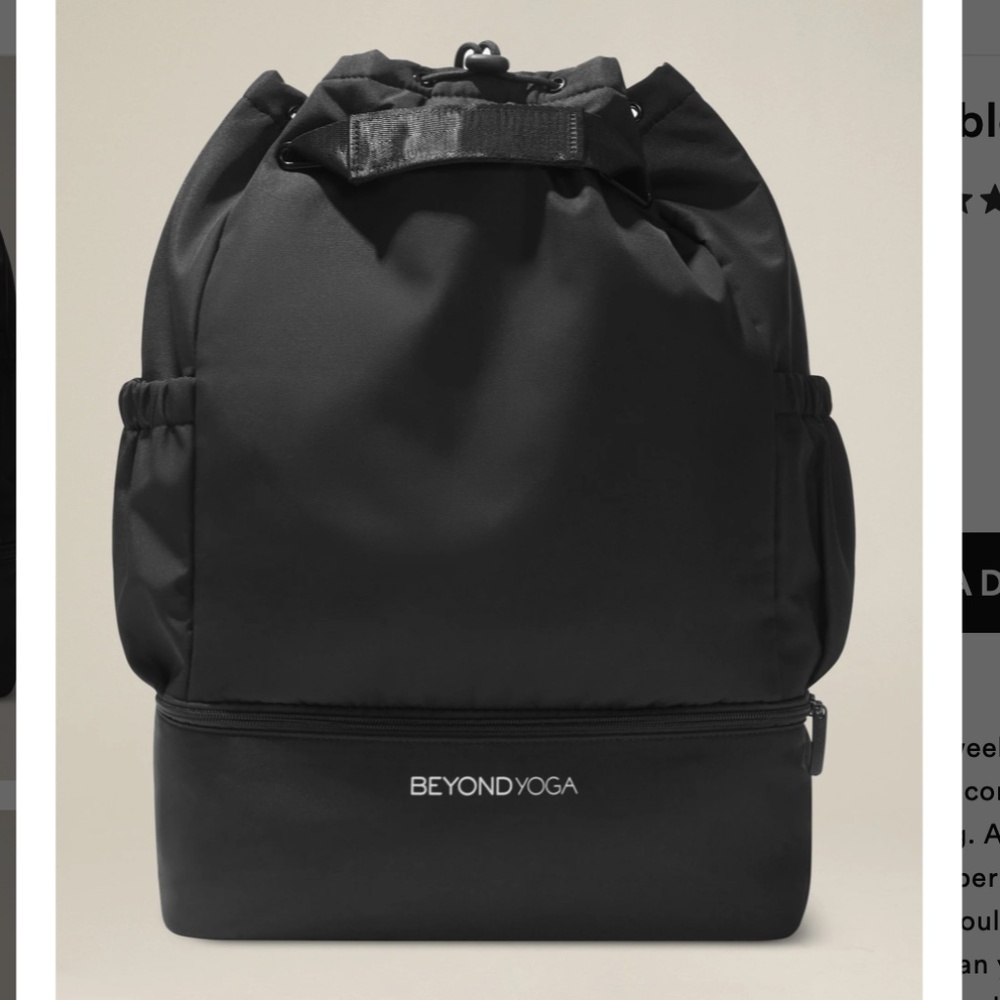 Beyond Yoga Black Backpack